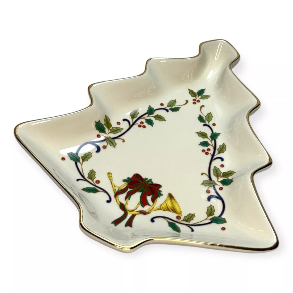 Mikasa Christmas Tree Candy Dish/Lenox For The Holidays / Brand New